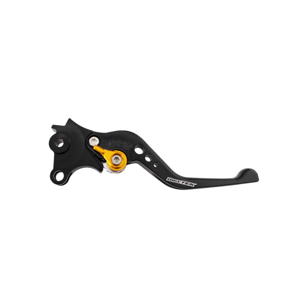 biketek Biketek adjustable cnc lever short brake - black / gold adjuster - #b98s